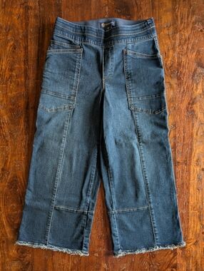 Democracy "Ab"solution® High-Rise Glider Wide-Leg Cropped Jeans